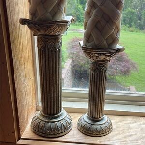 Elegant Gold Candle Holders